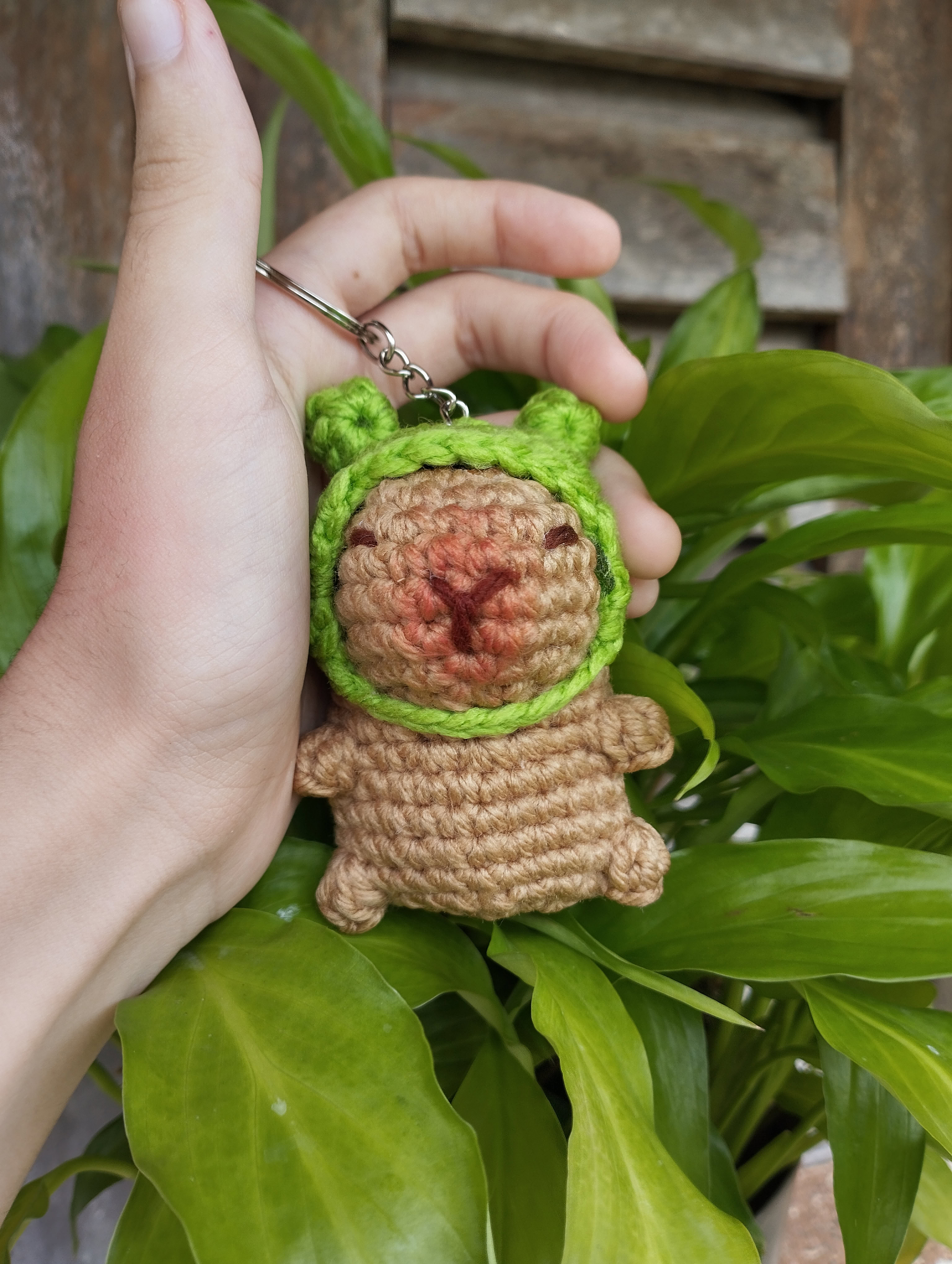 Chaveiro Amigurumi Capivara - Artesanato, acessório, lembrancinhas Natal RN